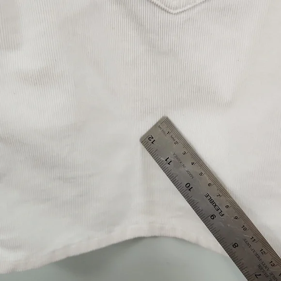 Tommy Hilfiger White Corduroy Mini Skirt - Picture 10 of 11